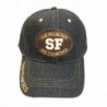 Aesthetinc San Francisco SF Patch Denim Cotton Baseball Cap Hat - Denim Black - C512BPMF7C9