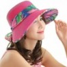 Face Protection Sun Hat Summer Hats For Women Foldable Anti-UV Hat - Red - C612DF3RRER