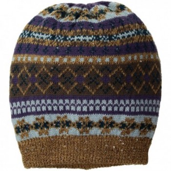 Muk Luks Women's Multi Beanie - Purple - C018287W3XO