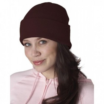 Ultraclub 8130 UC 12" Beanie Cap - Burgundy - CU11D33M3FX