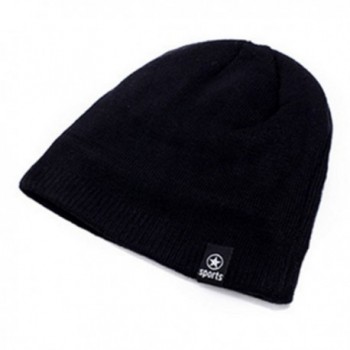 UAYHQ Hair Knit Hat-Women Men Knit Wool Beanie - Winter Hats Real Raccoon Fur Pom - Balck - C71880QGEU2