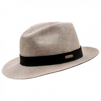 Sterkowski Fedora 'Corleone' Summer Linen Sewn Hat - Beige - CS125K362O1