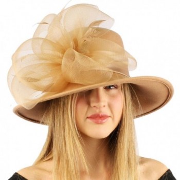 Winter Floral Floppy Church Hat