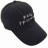 liujiangtao Real Friends 3D Embroidered Baseball Cap Adjustable Dad Hat Snapback - Black - C01855HOSAD