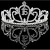 Crystal Rhinestone Sweet 16 Floral Heart Tiara-Sliver 6 - Sliver_6 - C812MM93TG5