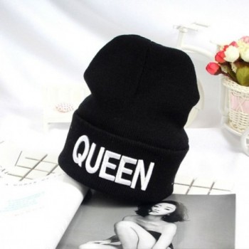 Queen Couples Lovers Knitted Beanie in Women's Skullies & Beanies