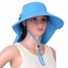 VBIGER Visor Hats Wide Brim Cap Summer Sun Hats With UPF50+ For Women - Sky Blue - CS17YA4LXLK