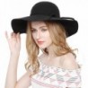 Women Cloche Fedora Floppy Black