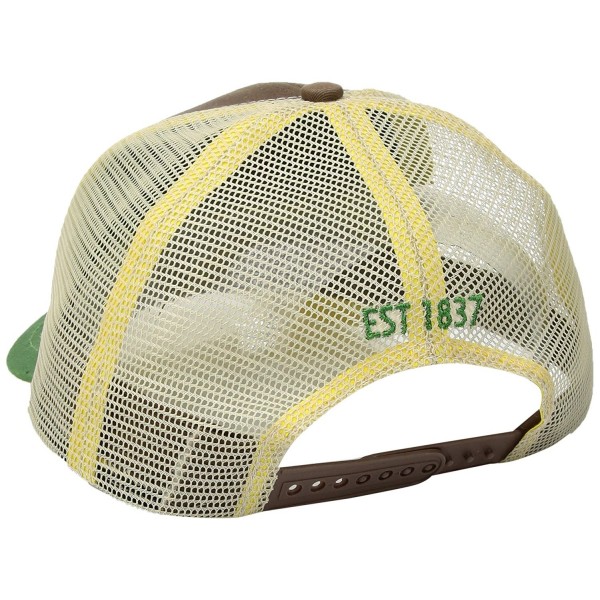 Men's Twill and Mesh Cap Embroidery - Green - CM12O2ZZE83