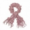 Soft Knit Layered Ruffle Fringe Scarf with Silver Thread Trim - Diff Colors - Purple - CS124OC2L99