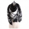 Jiamingyang Women's Oversized Cozy Plaid Checked Tartan Scarf Wrap Shawl - Pattern 08 - CG187E55RMT