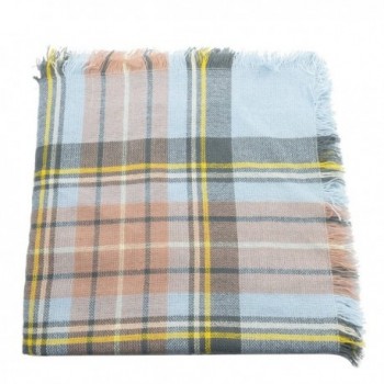 Womens Chunky Checked Blanket Scarves in Cold Weather Scarves & Wraps