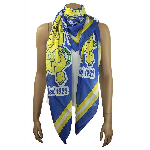 Sigma Gamma Rho Oversized Faux Silk Scarf- 36x72 Inches - CF122146YY5