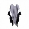 La Carrie Winter Fringe Poncho - Plus Size Knit Shawl Wrap Cardigan Cape Scarf for Women - White - C218646DOZR