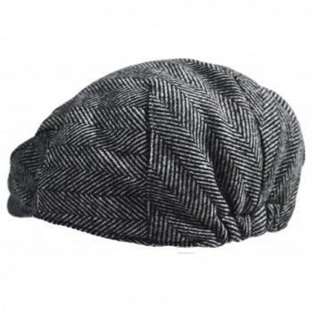 Classic Herringbone Tweed Blend Newsboy in Men's Newsboy Caps