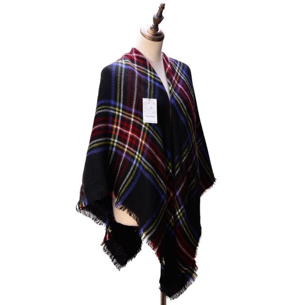 Women's Cozy Tartan Scarf Wrap Shawl Neck Stole Warm Plaid Checked Pashmina (4) - CH126HFNPW3