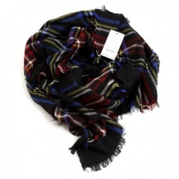 Womens Tartan Scarf Checked Pashmina in Cold Weather Scarves & Wraps