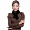 Mingxin real rabbit fur scarf concise slim style shawl warm collar shawl stole - Black - CS127LUCNKX