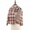 CHERRY CAT Oversized Blanket Scarf Fall Plaid Shawl - Y-khaki - C912N09SMUC