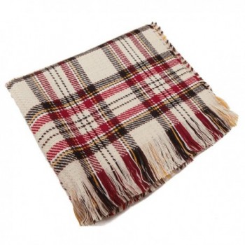 CHERRY CAT Checked Pashmina Oversized in Wraps & Pashminas