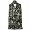 Fleece Scarf Pockets Black Zebra