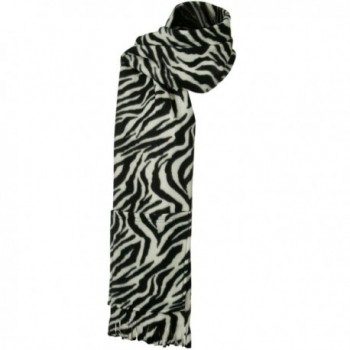 Fleece Scarf Pockets Black Zebra in Cold Weather Scarves & Wraps