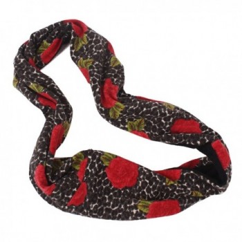 Womens Flower Print Infinity Winter in Cold Weather Scarves & Wraps