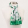 Shamrock Scarf Green Patricks White in Fashion Scarves