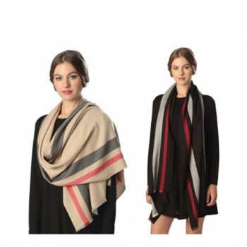 Fashion 21 Women's Luxury Fashion Trendy Warm Scarf Shawl Wrap in Many Design - Ivory - CB12M8NPJ5J