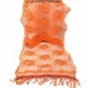 Scarves Saingace Tassel Flower Orange