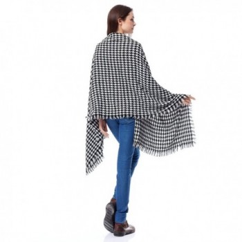 Moxeay Blanket Oversized Checked Pashmina in Wraps & Pashminas