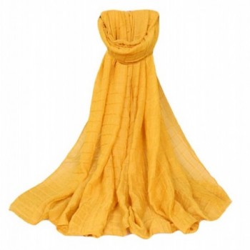 Hanas Womens checked shawl Mustard