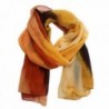 XUANOU Women Chinese Ink Style Grandeur Wrap Lady Shawl Chiffon Scarves - Orange - CD12MWUPEO8