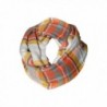 AutumnBlend Plaid Tartan Infinity Scarf Funky Monkey Fashion Warm Cozy Scarves - C51874U4D70