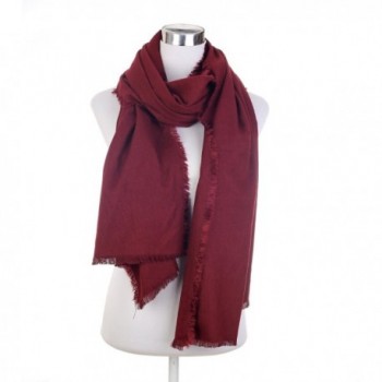 BEKILOLE Cashmere Wrapping Neckwear Wine Red