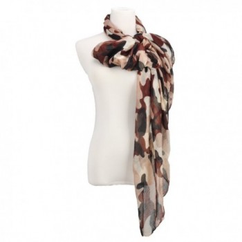 Women Voile Scarves Warm Four Seasons Camouflage Shawl - Camouflage 5 - C112IQTVR41