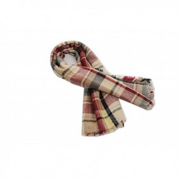 Plaid Blanket Tassels Scarf Gorgeous in Cold Weather Scarves & Wraps