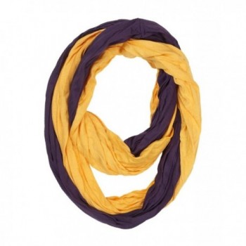 Game Day (College Pro High School Team) Infinity Circle Scarf - Purple & Gold - CN11TQ3YFPF