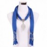 LERDU Cotton Oversized Pendant Sapphire in Fashion Scarves