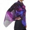 Fashion Nebula Galaxy Twinkle Stars Print Chiffon Scarf Purple - CD1252SNTYZ