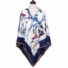 Flowomen Feeling Neckerchief Pashmina Oversized - Navy Blue - CW189YZMHIY