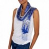 NOVICA Blue 100% Silk Batik Scarf- 'Awakening' - C011D8XHBTV