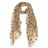 Wensltd Clearance! Women Beautiful Polka DOT Chiffon Stole Scarf - Beige - CA12B8XSO3T