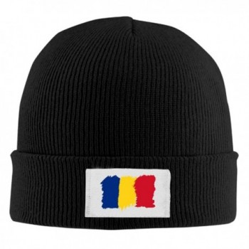 Romania Knitting Hats Beanie Hat/Cap Skull Beanie toboggan Knit Hat - Black - CQ189I8CKT5