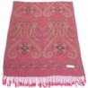 Kud Design 2 Ply Reversible Pashmina Shawl Scarf Wrap Stole CJ Apparel NEW - Pink - C1115X758F9