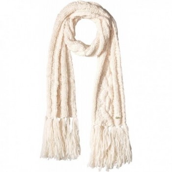 Cole Haan Women's Chunky Cable Scarf with Fringe - Ivory - CX12GA0DHFT