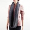 DELUXSEY Womens Infinity Scarf Charcoal