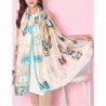 Lujuny Print Butterfly Silk Summer in Fashion Scarves