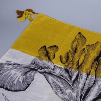 Fashion Printing Tassels Cotton Scarves