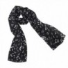 Fashion Lady Women Girl Music Note Printed Chiffon Scarf Shawl Muffler Black Hot - C311KKJIZ41